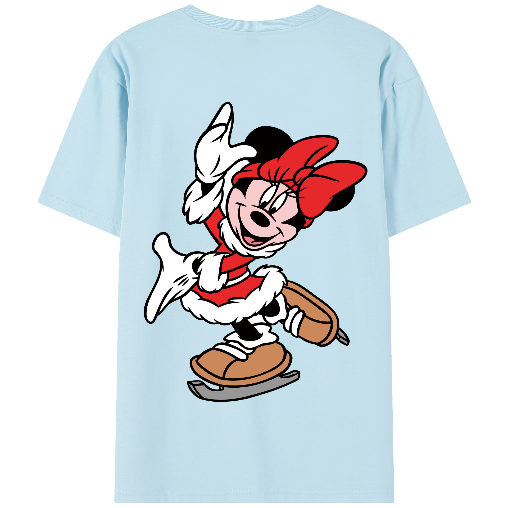 （画像用） ミッキーマウス Mickey Mouse 綿100％半袖Tシャツ（背面プリント）